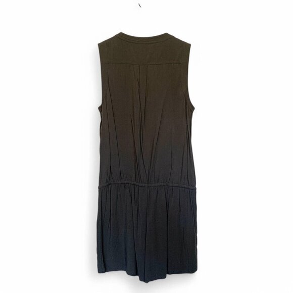 Banana Republic Sleeveless Utility Romper Drawstring Waist Olive Green Size 6 - Picture 6 of 8